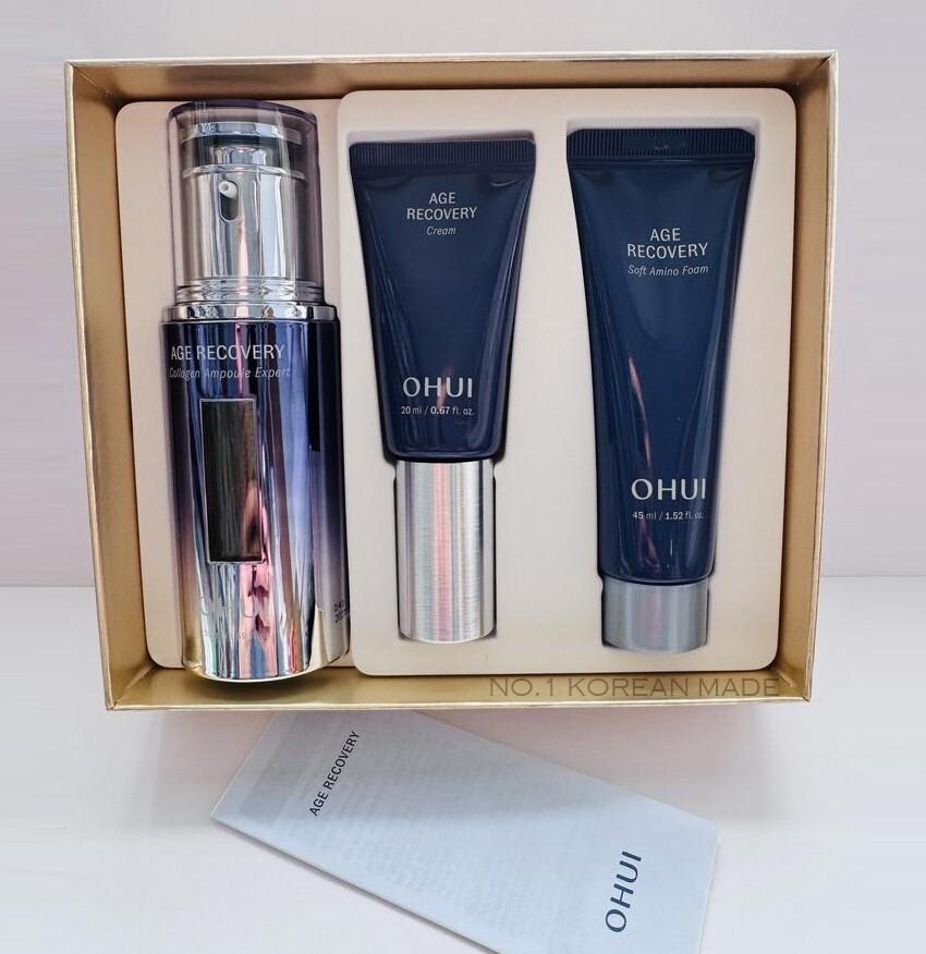 O HUI Age Recovery Collagen Ampoule Expert Special Set 3 Item, Anti-Aging, Moisturizing, Korean Cosmetics, Kbeauty, sample