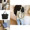 Trendy Street Style Oxford Cloth Tote Bag For Women 2024 Large Capacity Shoulder Bag For Daily Use