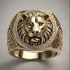 A Slightly Zircon Lion King Ring for Men and Women