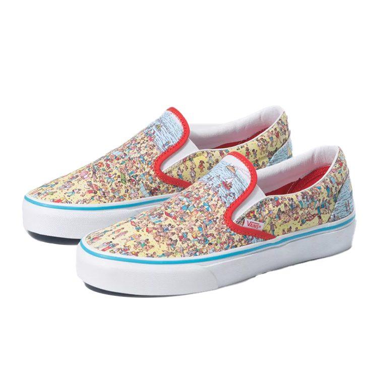 Vans Классические слипоны Где Уолли для детей VN0A4BUT3WO