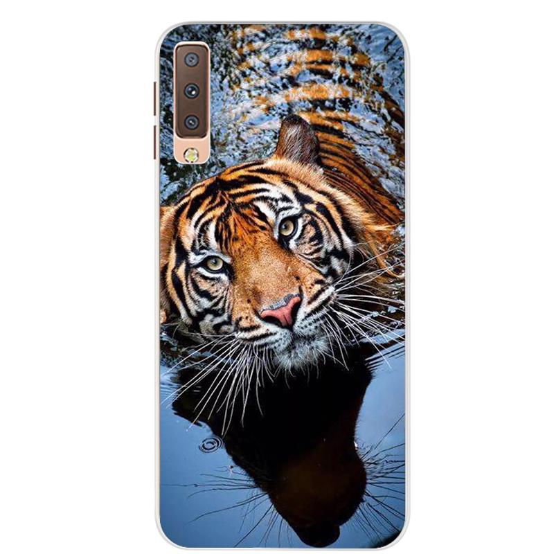 Чехлы для Samsung Galaxy A7 2018, силиконовый цветной чехол для телефона, чехол для Samsung A7 2018 A750 A750F, защитный корпус 6,0 дюймов