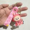 Keychain Labubu Figurine Monster Children's for Backpack, Keys Pink 6.5 Cm