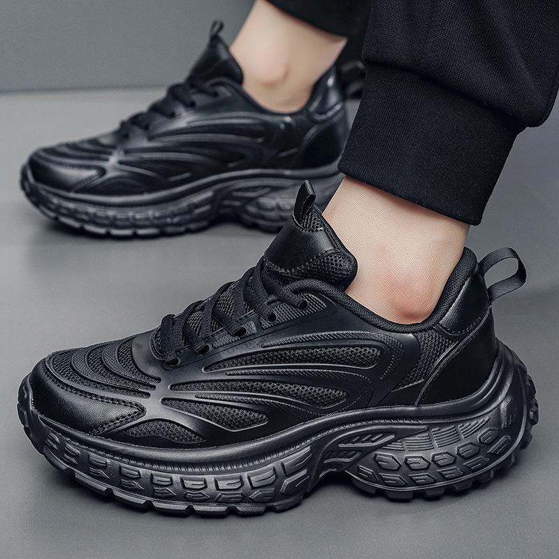2025 New Large Size Platform Sneakers Men's Fashion Trend Dad Shoes Breathable Four-season Men's Shoes