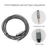 DIY Earphone Cable with Mic Pure Copper Wire Replacement Type-C Male Jack To Bare End Headphone