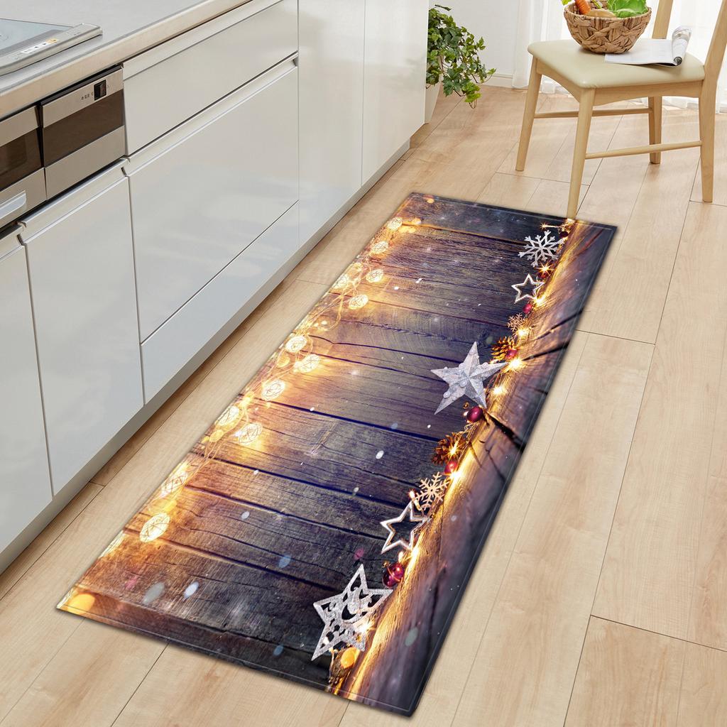 Christmas Kitchen Sand Carpet Doormat Long Floor Mat