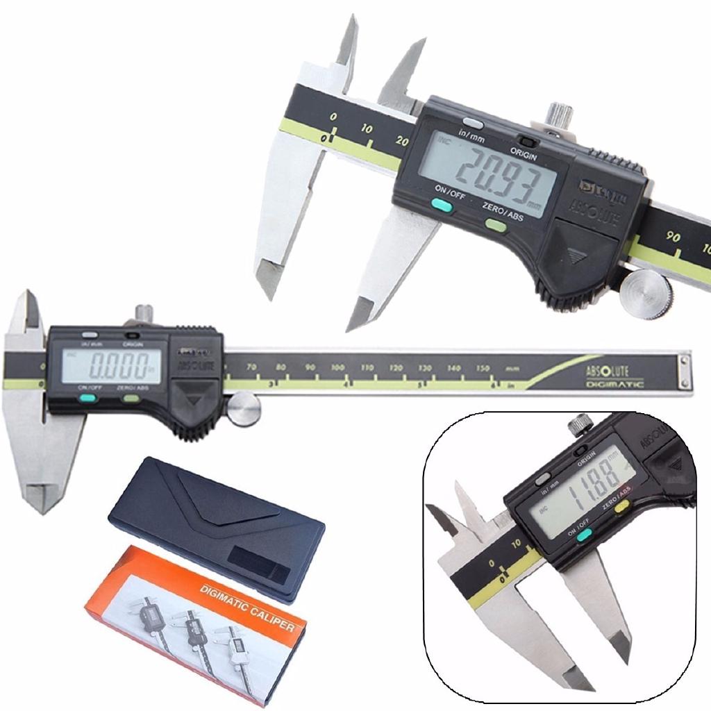 Internal 0-150mm / 0.01 Paquimetro Micrometer 500-196 Micrometer New Stainless Steel Electronic Vernier in LCD