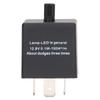 LED Flasher Relay Adjustable Frequency 3 Pin ABS Waterproof Module for Car Motorcycle