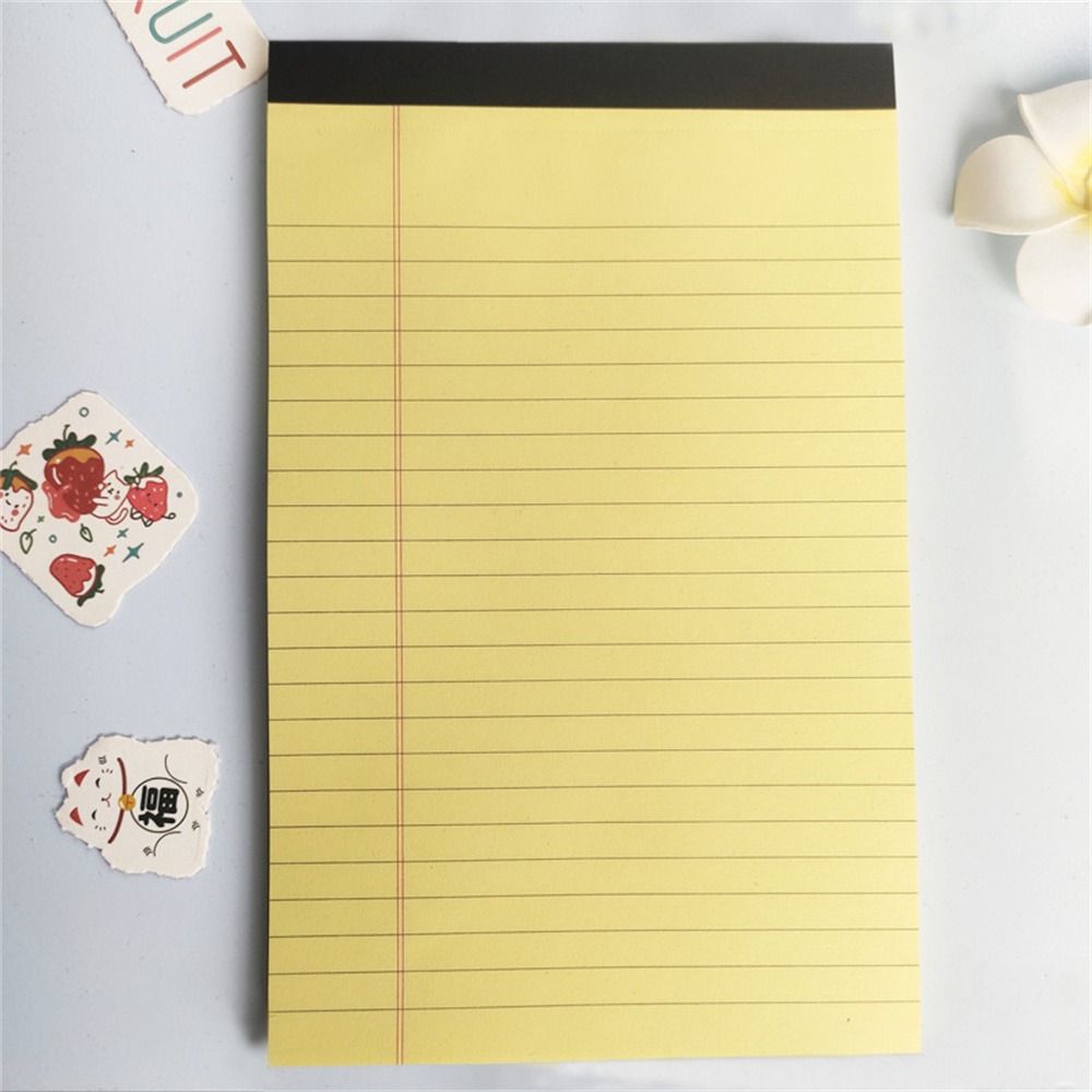 Tearable Legal Pad Ink-proof Lined Paper Memo Pad Writing Sheet Paper Scribbling Book