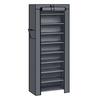 10-Tier Shoe Cabinet for Up To 27 Pairs of Shoes Freestanding Storage Organizer 58 X 28 X 160 Cm Gray
