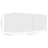 2 piece TV cabinet set white particleboard