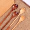 Chinese Style Tableware Flatware Kitchen Long Handle Spoons Wooden Spoon Coffee Spoon Soup Spoon