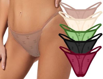 Сексуальный купальник-бикини Сердце Стройнящий Идеальный для Особого Повседневного Доступен в Телесных и Ярких Цветах Размер XL Женские трусики Т-стринги, Заниженная талия, Принт, Ультратонкие,