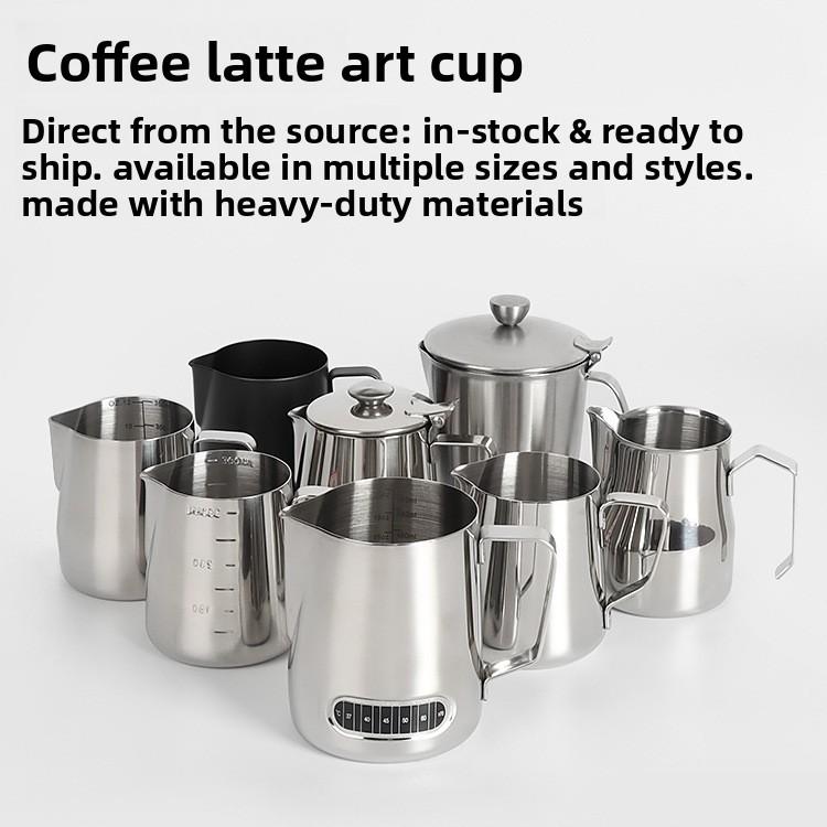 Reusable Stainless Steel Milk Frothing Pitcher With Precise Spout For Caf And Home