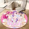 1pc KPop Demon Hunters10 Design Printed Area Round Carpet for Bedroom Living Room Home Decor Rugs Mat Non Slip Mat Rug for Bedside