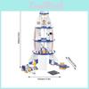 Kids Wooden Space Rocket Model For Learning And Construction Imaginative