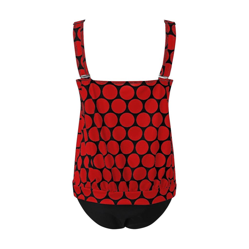 2023 Модное европейское и американское сексуальное танкини больших размеров с принтом