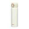 Thermos Water Bottle Vacuum Insulated Mobile Mug Open Pearl White PRW [One-Touch Type] 0.5L JNL-502