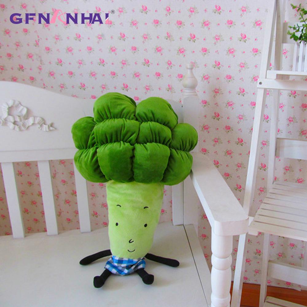 1pc 55/70cm Cartoon Vegetables Plush toy Creative Carrot Broccoli Plush Pillow Stuffed soft toys for Children Kids Birthday Gift