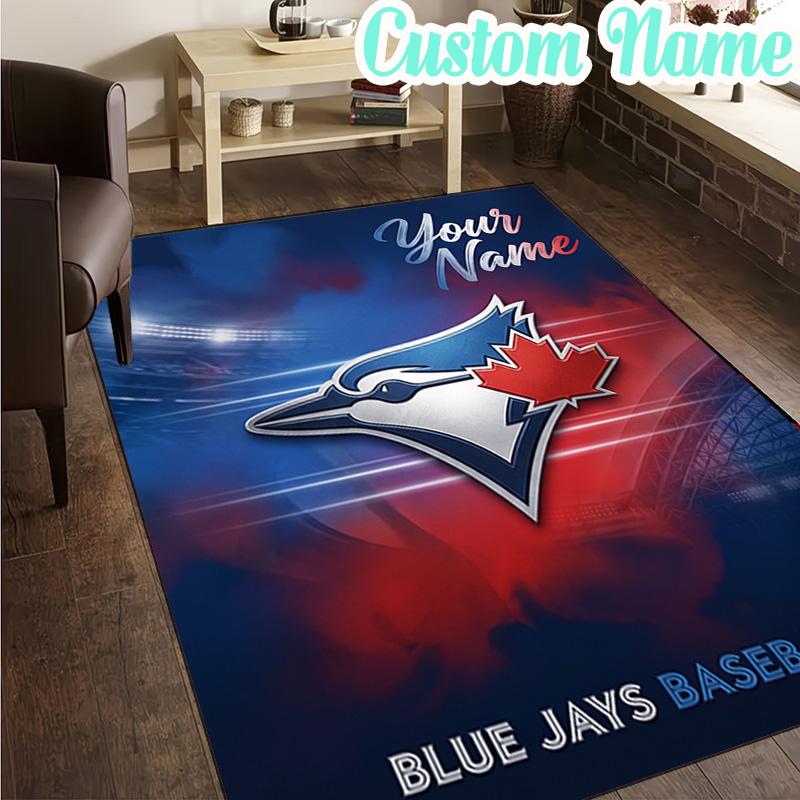 Custom Name Torontos baseball Rug, Office Rug, Chair Rug, Carpet for Living Rooms, Doormat Game Rug Home Decor Christmas Gifts