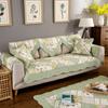 Splice Grid Flowers Sofa Cushion Towel Cotton Non-slip Kids Pet Sectional Sofa Cover Couch Seat Mat for Living Room Home Decor