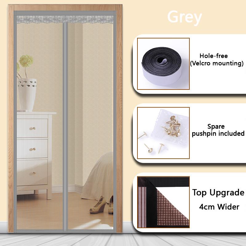 Летняя ромбовидная пряжа, противомоскитная домашняя дверная занавеска, анти-кошачья царапина, магнитная перфорация без всасывания, бесшумная дверная штора