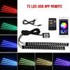 Neon LED Car Interior Ambient Foot Strip Light Kit Accessories Backlight Remote App Music Control Auto RGB Decorative Lamps