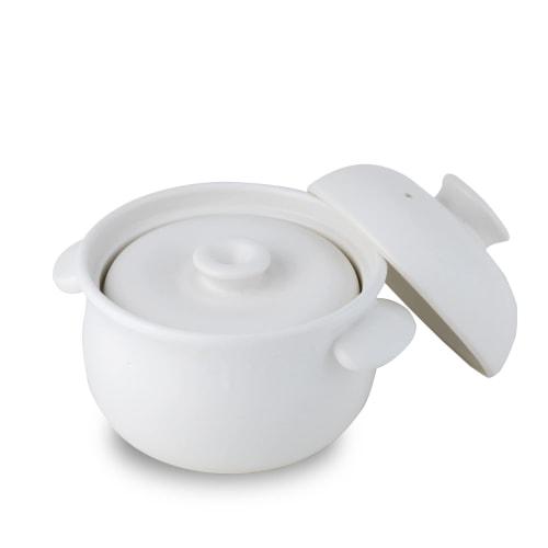 Глиняный горшок для риса Taisei Kiln Banko Ware, вместимость 3 чашки, белый / Сделано в Японии, подходит для прямого нагрева, микроволновой печи, посудомоечной машины и духовки / R