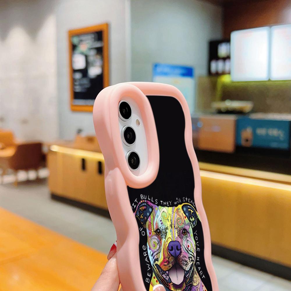Ae76 Dog Color Doodle Design Art защитные чехлы для телефонов Samsung S24 Plus S23 Ultra A14 A55 A06 Honor X9b Motorola OnePlus Big Wave TPU задняя крышка