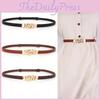 Pu Slim Womens Leather Belt With Five Links Pullout Design For Summer Fashion