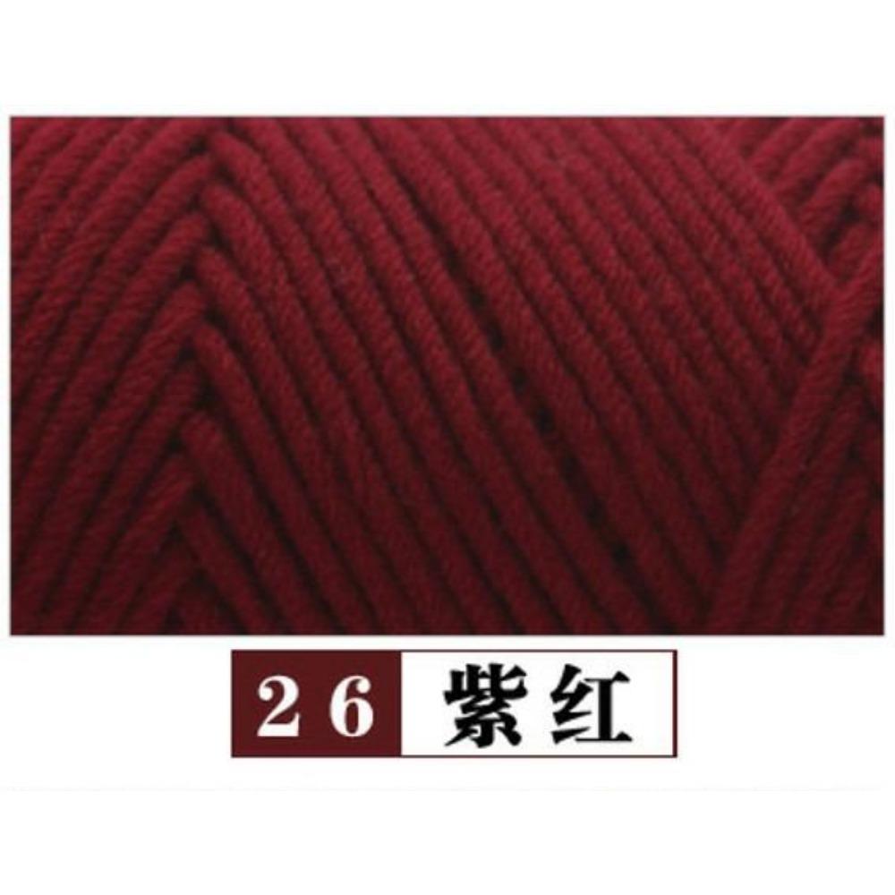 100 г Пряжа Pure Colour Lover Мягкая молочная хлопковая пряжа Шерстяная пряжа 8 сложений Нить для вязания шарфа Шерсть Ручная работа DIY Шарфы Подарок