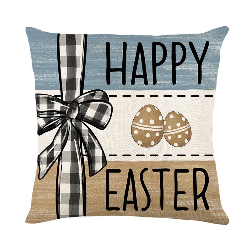 Новая пасхальная наволочка из полиэстера с принтом, декоративная наволочка для подушки для дивана в гостиной, наволочка для подушки для спальни