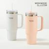 Wedgwood Embossed Pastel Stainless Steel Straw Tumbler