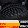 Sinjayer Car Trunk Mat Waterproof AUTO Tail Boot Carpets Flat Side Cargo Carpet Pad Liner Fit For BMW 7 Series 2009 2010