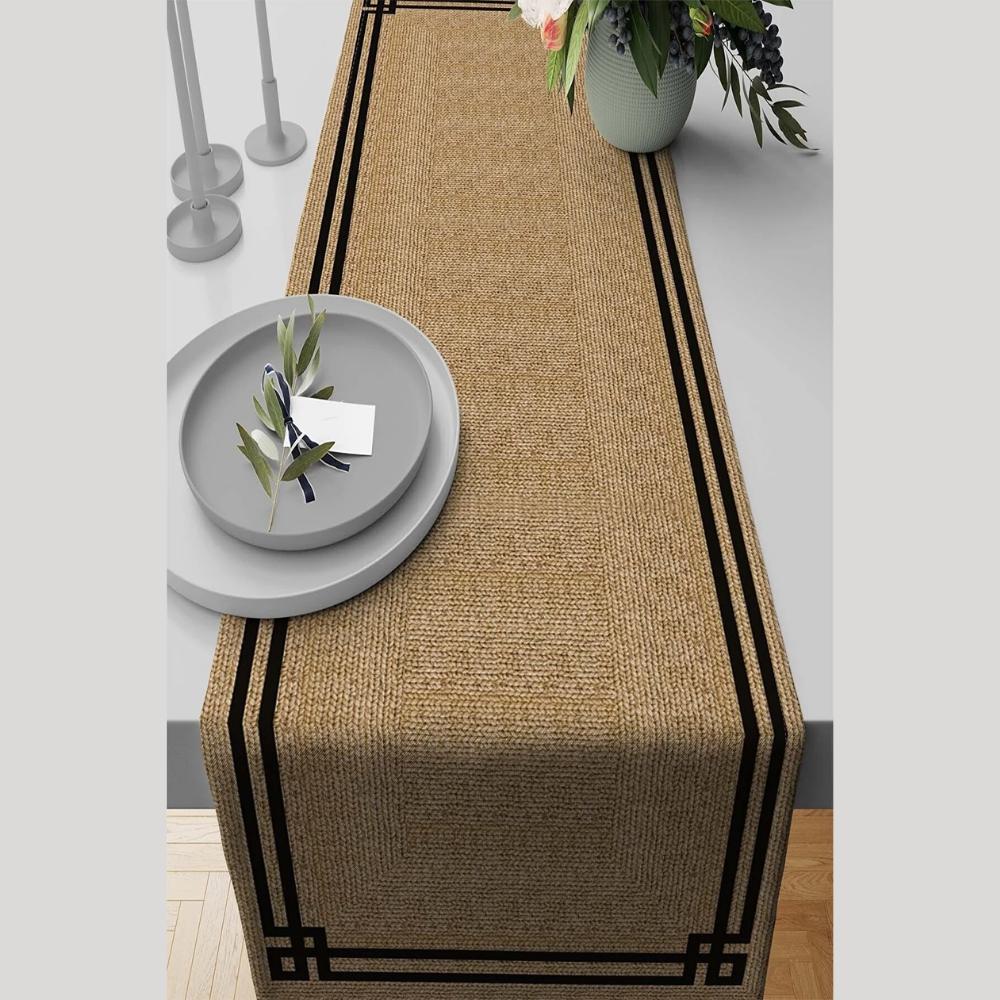 40x140 см Замшевая тканая ткань премиум-класса, устойчивая к пятнам, скатерть с цифровой печатью Runner VHR-15