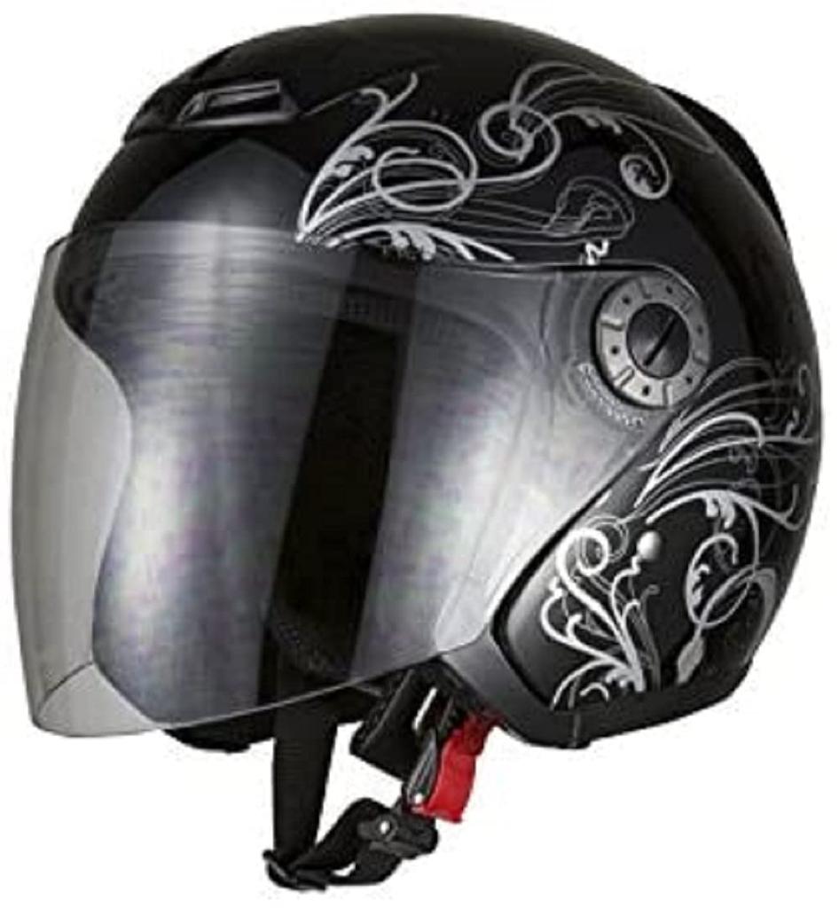 Bike Parts Center Bike Helmet Jet Graphic Black M 721102 57cm~58cm