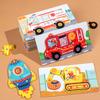 Children'S Three-Dimensional Puzzle Toys Kindergarten Educational Early Education Development Baby Wooden Boys And Girls Buckle Puzzle Toys