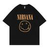 Классическая ретро хлопковая футболка группы Nirvana, унисекс, женская, с коротким рукавом, летняя, в панк-стиле, однотонная, свободная, повседневная, дышащая футболка