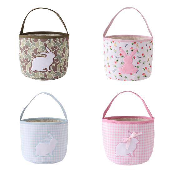 Easter Tote Bag Decorative Bunny Basket Spring Holiday Bag Egg Collecting Festive Party Indoor Outdoor Decoration