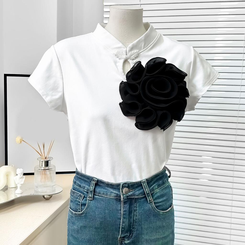 Elegant 3D Flower Patch Bridal Applique Soft Fashion Vintage Flower Brooches for Wedding Dresses and Evening Gowns