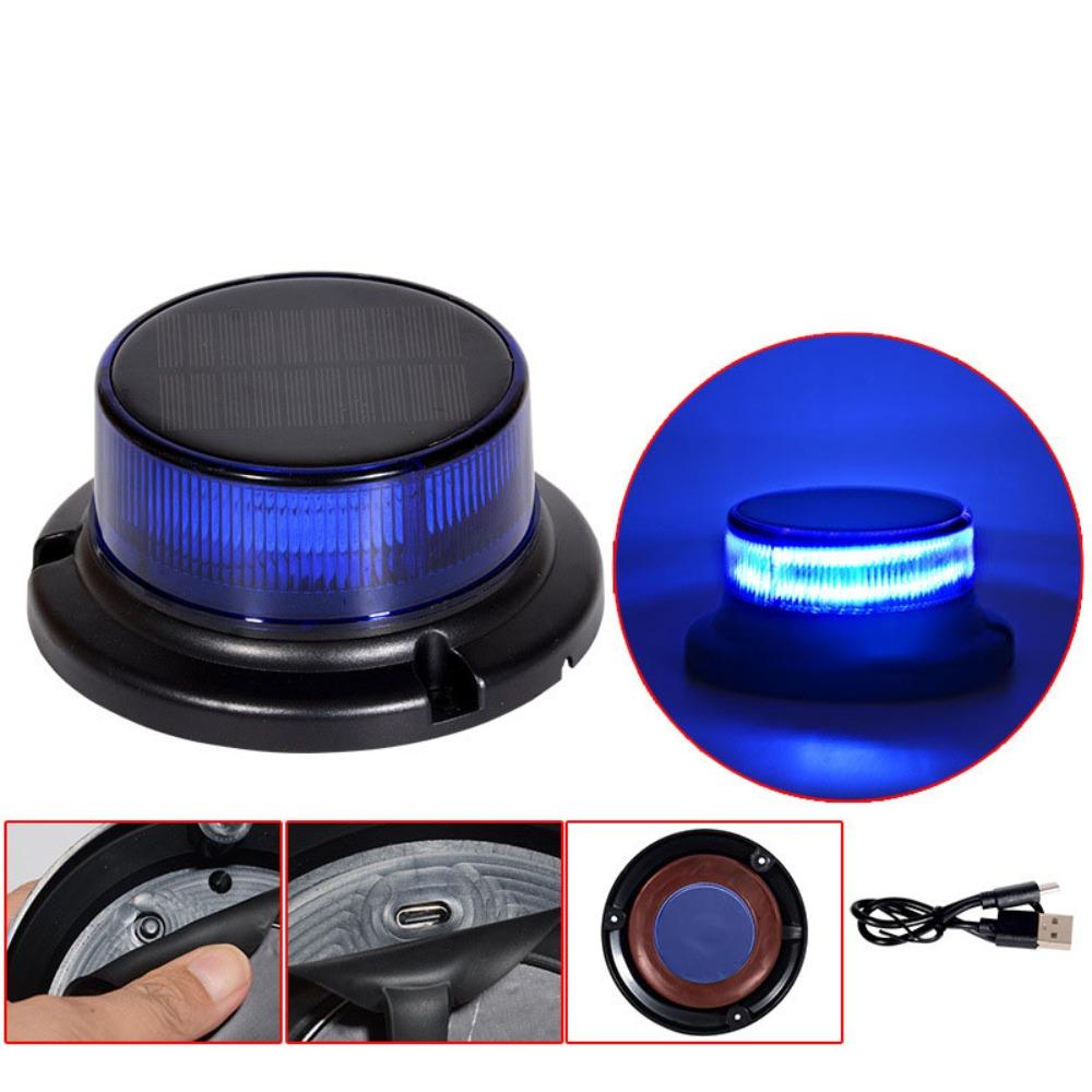 Waterproof Rechargeable Warning Flashlight Durable Off-Road Warning Lamp Safety Lighting