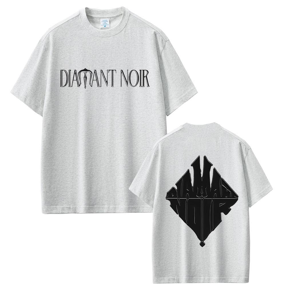 Футболка с принтом рэпера WeRenoi Diamant Noir, летняя, мужская, Y2K мода, роскошная, удобная, качественная, оверсайз