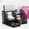 Creative Organizer Pen Holder Combination Capacity Metal Grid Multifunctional Skeleton Desktop Pen Container Pen Holder Pen Holder
