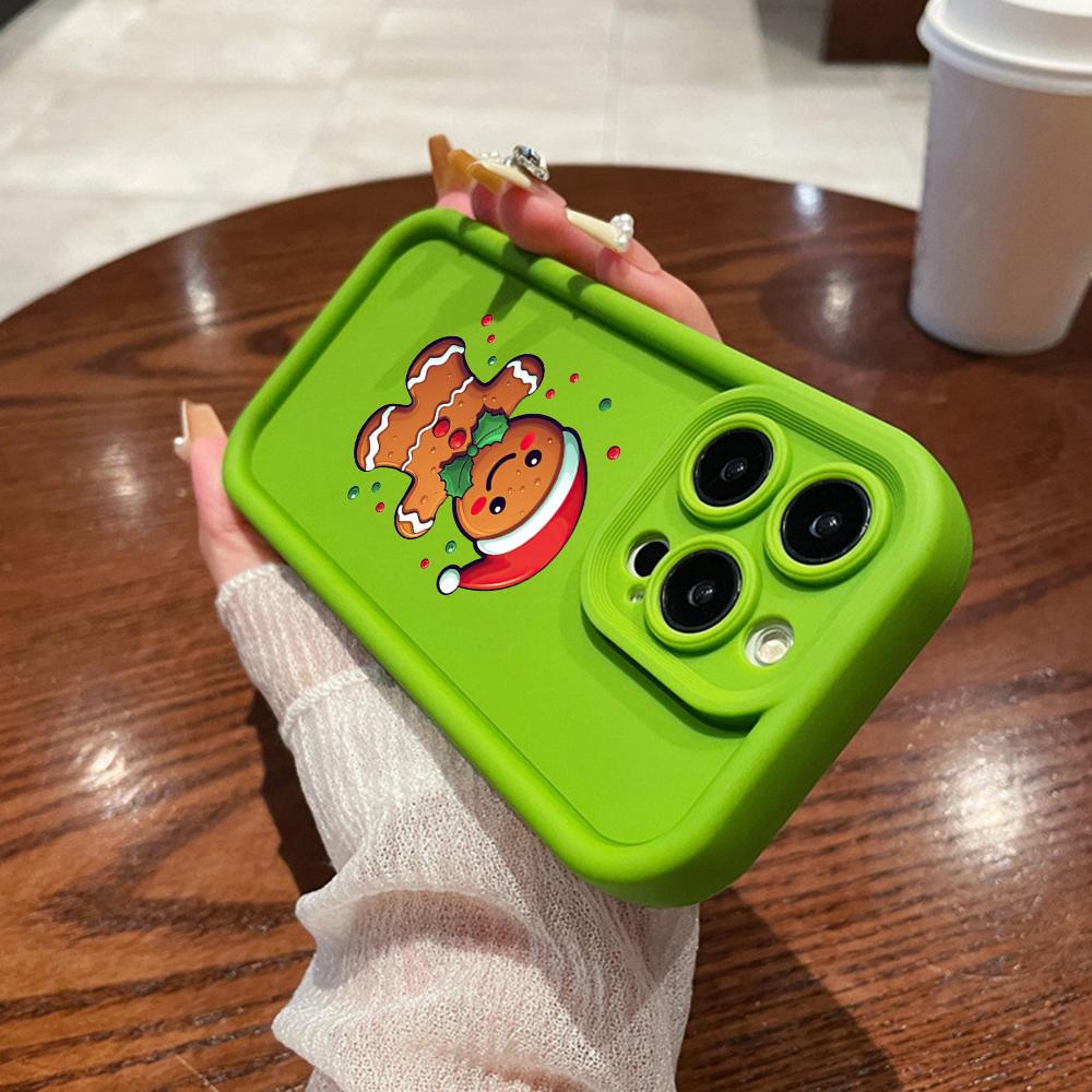 N102 Счастливого Рождества, Нового года, мягкие чехлы для телефонов с ангельскими глазками для iPhone 16, 15, 14, 13, 11, Pro Max, 8, 7, 6s Plus, 12 mini, XR, XS Max, SE, противоударный чехол