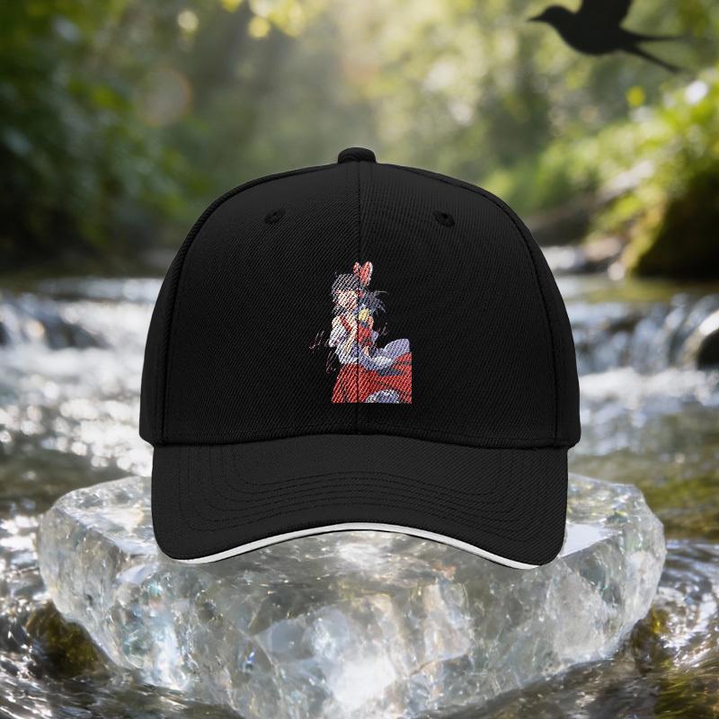 Japanese Anime Girl Cap with Talisman - Unisex Adjustable Baseball Hat Suitable for Travel, Parties, Birthdays, & Themed Events