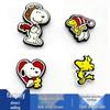 ПВХ Аксессуары-Цветы для Обуви Серии Snoopy - Милые, Универсальные Пряжки для Обуви