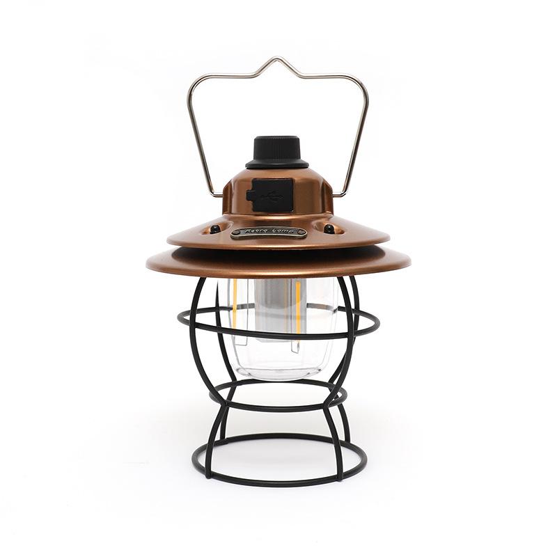 Retro Outdoor LED Light Three Modes Of Energy-saving Lighting Portable Waterproof And Dustproof Camping Light