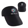 Логотип автомобиля Dad Hat Винтажная хлопковая бейсболка Унисекс Спортивная кепка Для Alfa Romeo giulia stelvio giulietta 159 147 156 Аксессуары