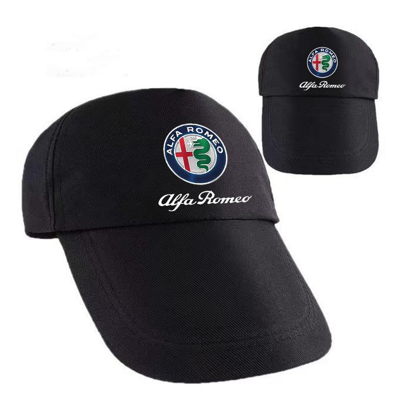 Логотип автомобиля Dad Hat Винтажная хлопковая бейсболка Унисекс Спортивная кепка Для Alfa Romeo giulia stelvio giulietta 159 147 156 Аксессуары