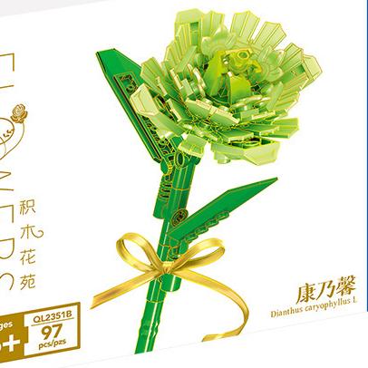 Flower Model Eternal Bouquet Building Blocks Creative Home Desk Plant Decoration Assemble Bricks Educational Toy Girl Kids Gifts