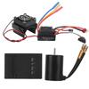 3650 4500KV Brushless Motor 60A ESC Programming Card Heat Sink Combo Set for 18 110 RC Car